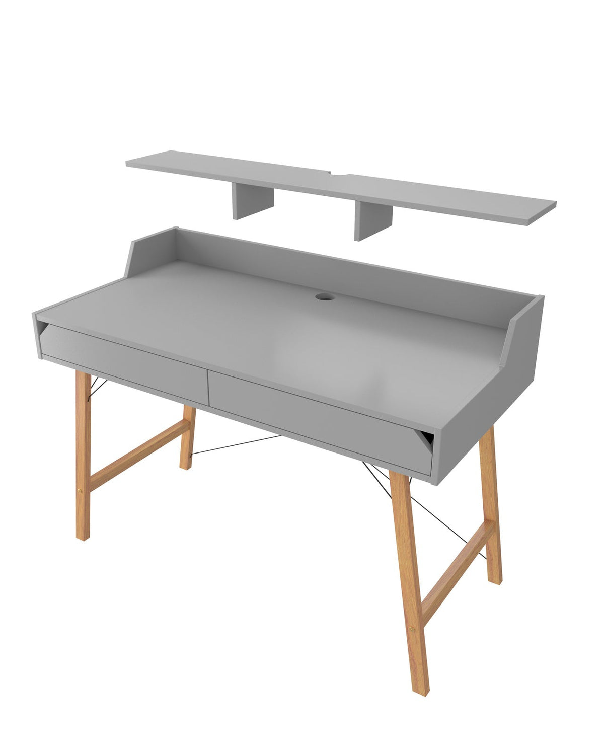 Bellamy, Lotta Desk, Gray