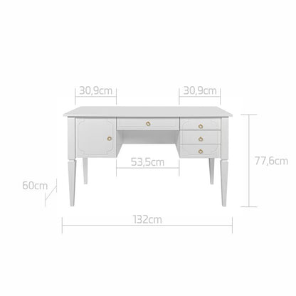 Bellamy, Royal, Desk, White
