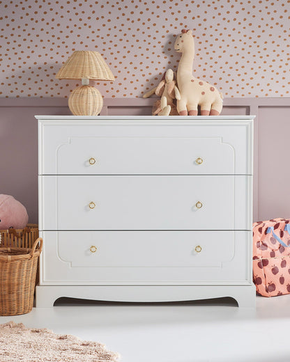 Bellamy, Royal, Chest of 3 drawers, White