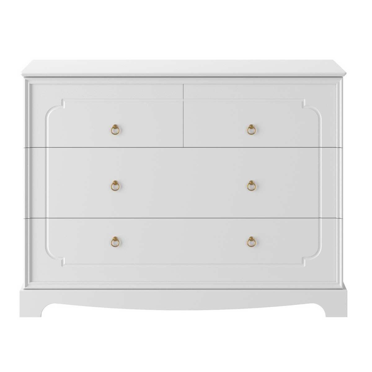 Bellamy, Royal, Chest of 4 drawers, White