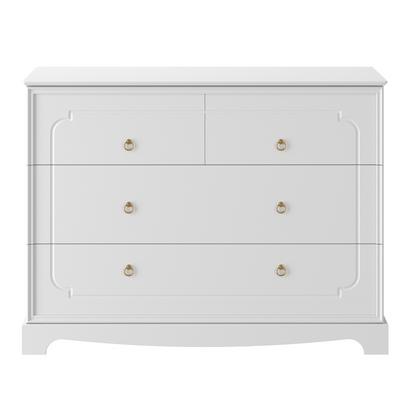 Bellamy, Royal, Chest of 4 drawers, White
