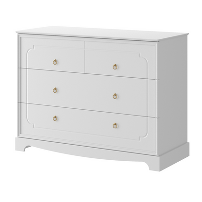 Bellamy, Royal, Chest of 4 drawers, White