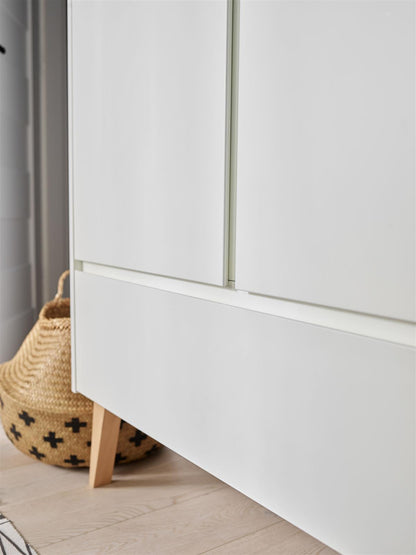 Pinio, Swing Wardrobe with 2 doors, White