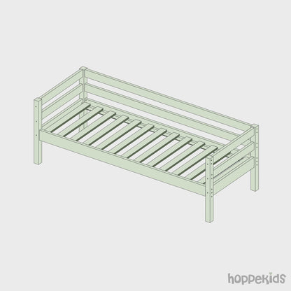 Hoppekids, ECO Dream, Loftsäng (Cabriolet) 70x160 cm, Vit