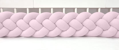 Edge Padding 4-Strip Braid, Velvet Powder Pink