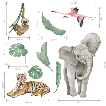 Pastelowe Love, Seinätarra Setti, Safari Animals 1