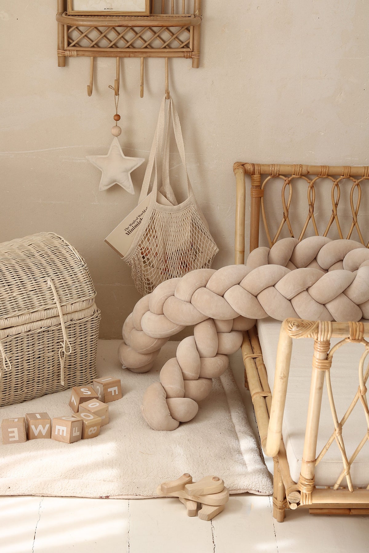 Edge padding Letti, Velvet Beige