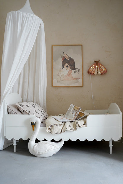 Wood Luck Design, Cot &amp; Junior bed 2 IN 1, 70x140 cm, Babushka White