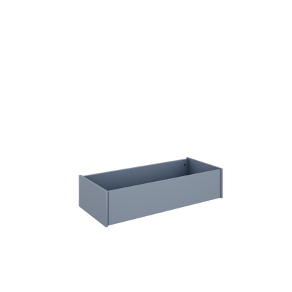 Wood Luck Design, Bed &amp; Storage 90x200 cm, Muted Blue