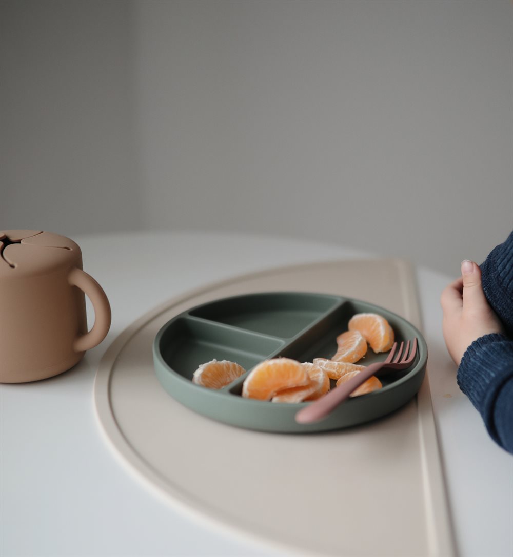 Mushie, Silicone Dinnerware Set, Dino