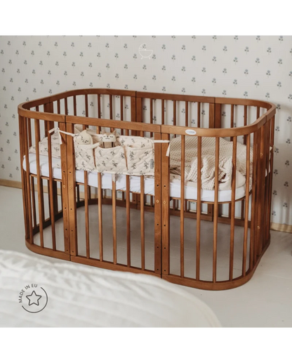 Waldin, Pinnasänky 7in1 + Patja, Walnut