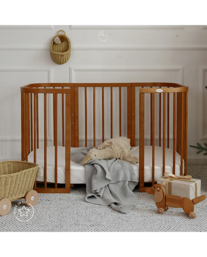 Waldin, Pinnasänky 7in1 + Patja, Walnut