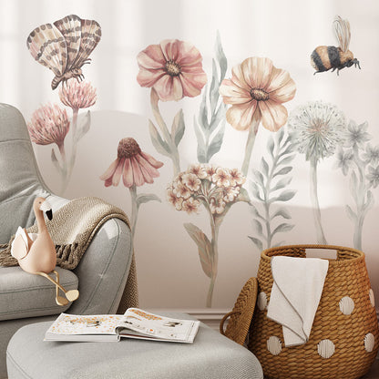 Pastelowe Love, Seinätarra Setti, Wildflowers 1