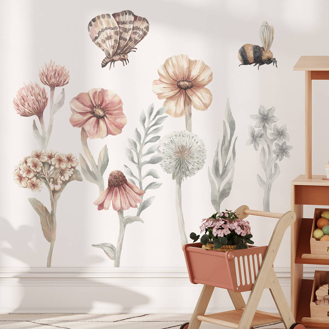 Pastelowe Love, Seinätarra Setti, Wildflowers 1