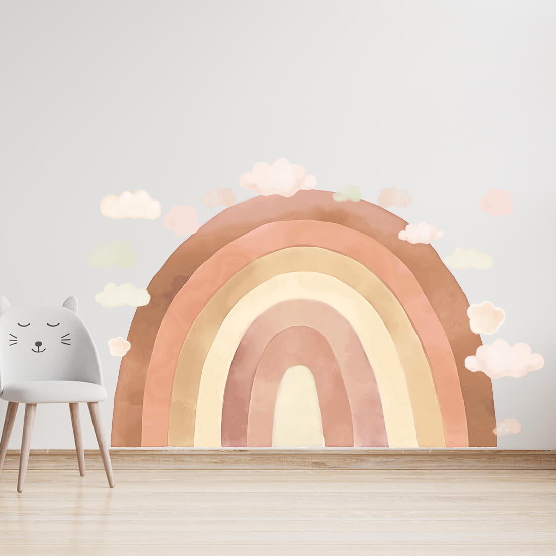 Pastelowe Love, Seinätarra, Rainbow Beige XL