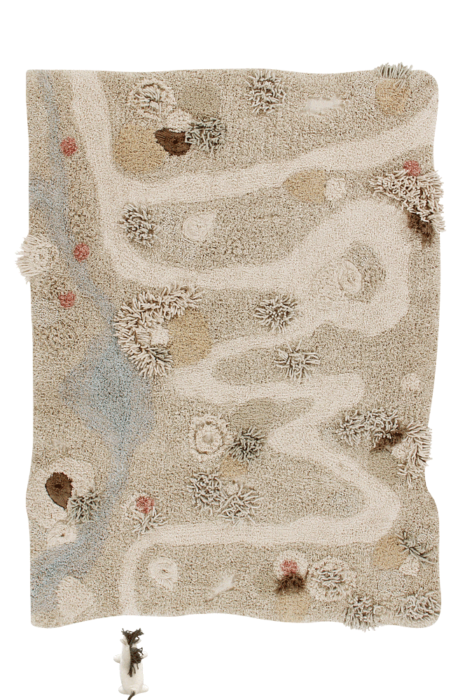 Cotton Woods, Washable Rug, Path of Nature (Various sizes)