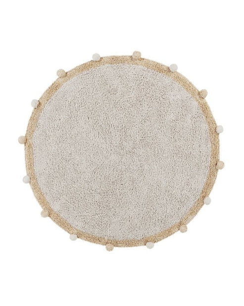Bubbly Natural, Washable Rug, Honey