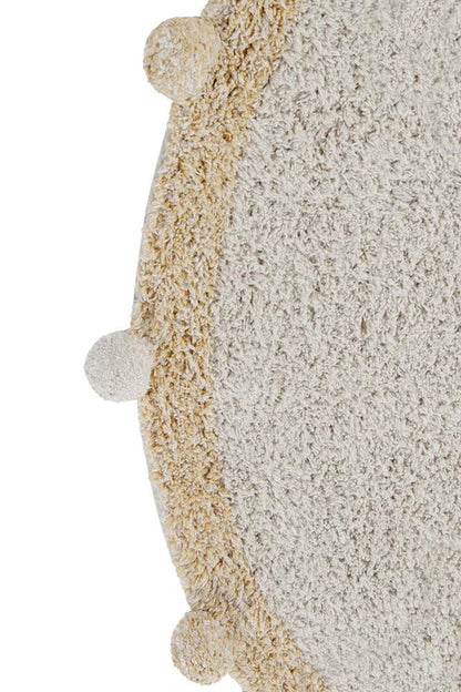 Bubbly Natural, Washable Rug, Honey