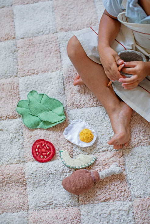 Little Chefs, Pestävä Matto, Kitchen Tiles Rose, (Eri kokoja)