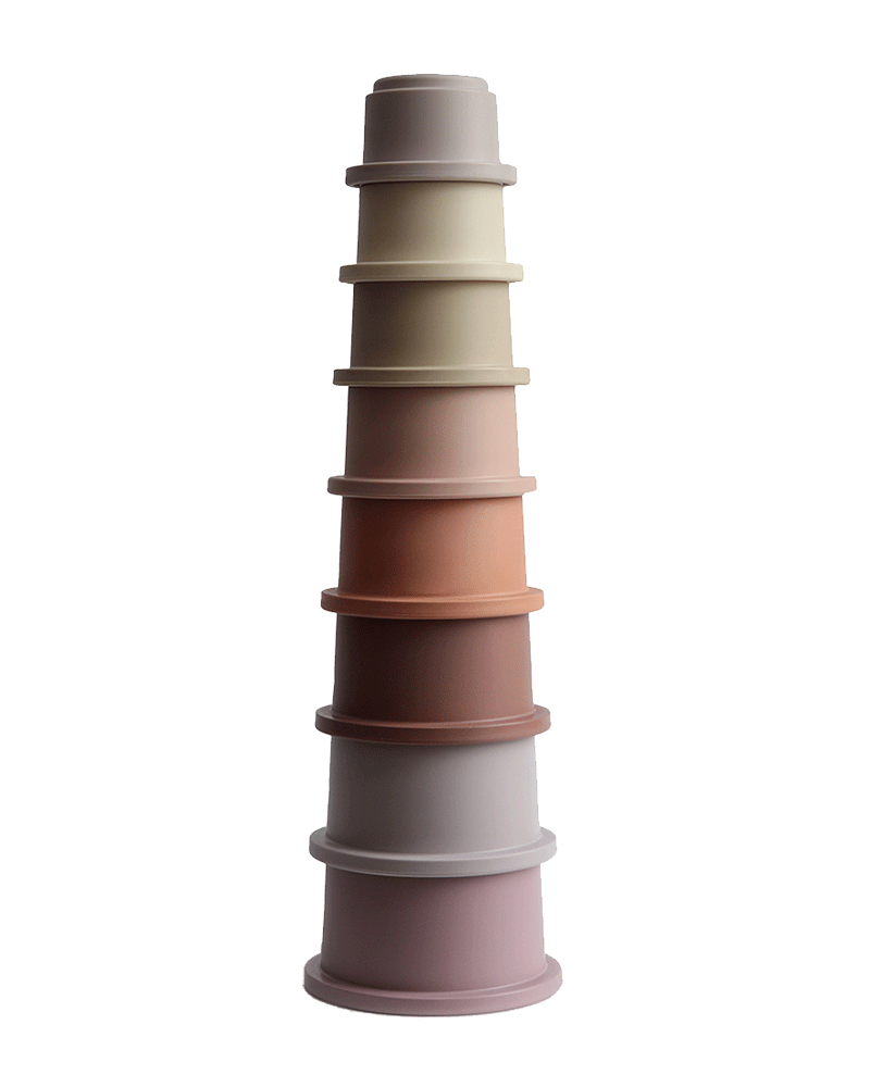 Mushie, Stackable Cups, Petal