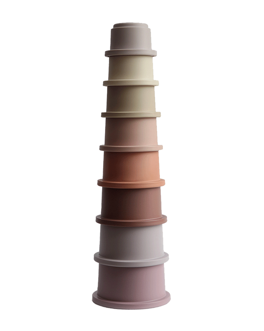 Mushie, Stackable Cups, Petal