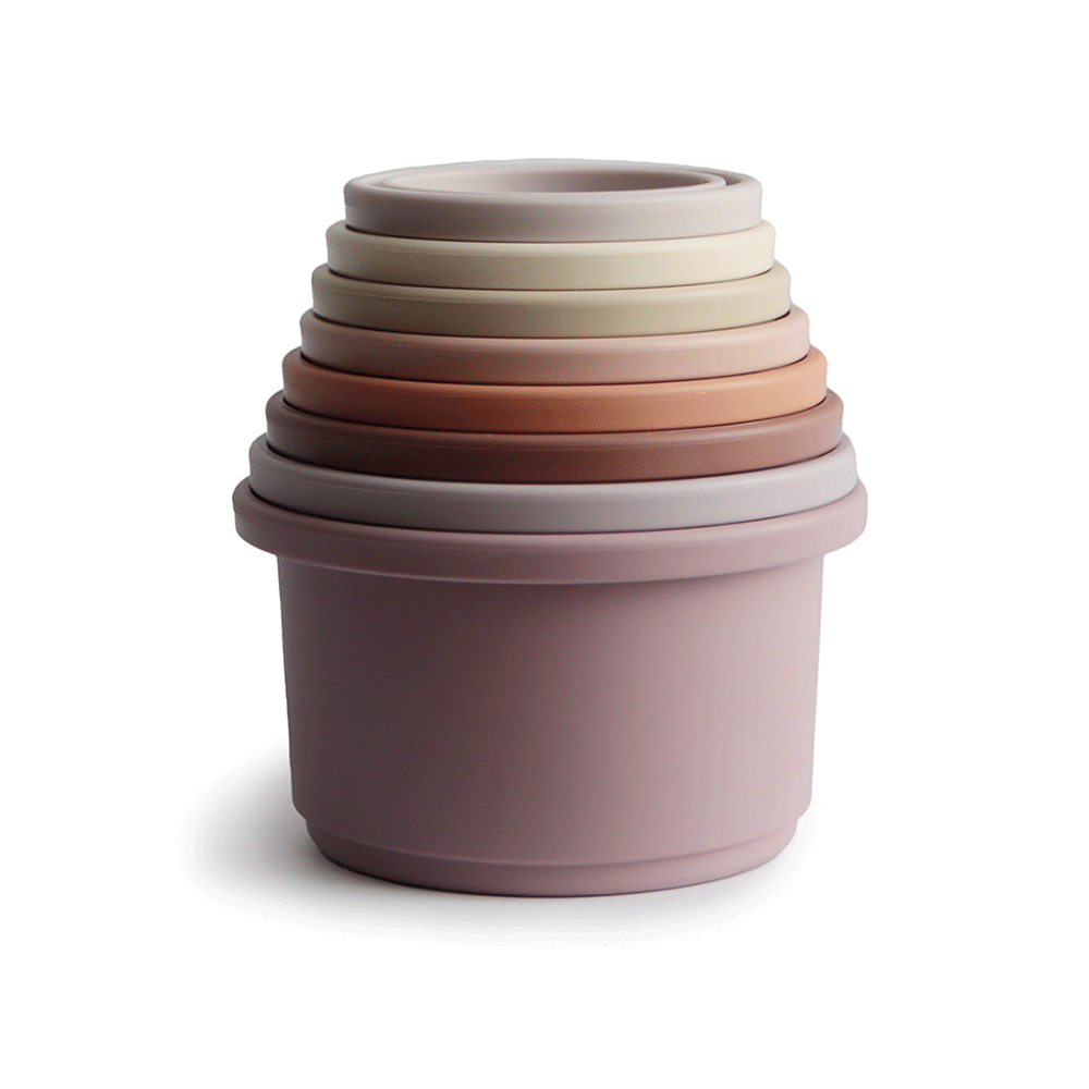Mushie, Stackable Cups, Petal