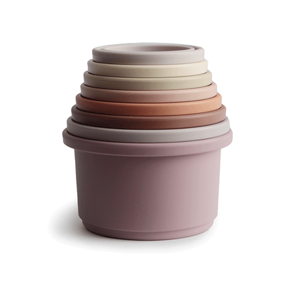 Mushie, Stackable Cups, Petal