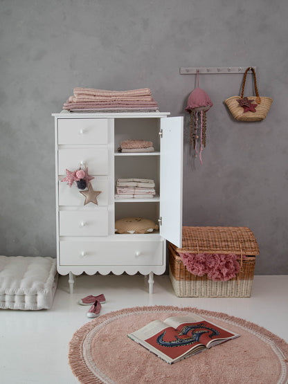 Wood Luck Design, Dresser Tall, Babushka White