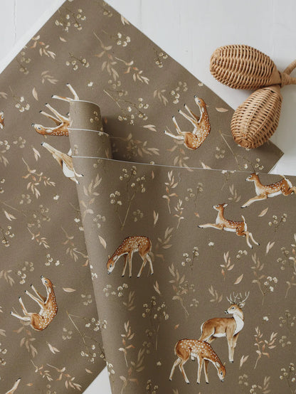 Matuu Deer Dark Beige, Wallpaper