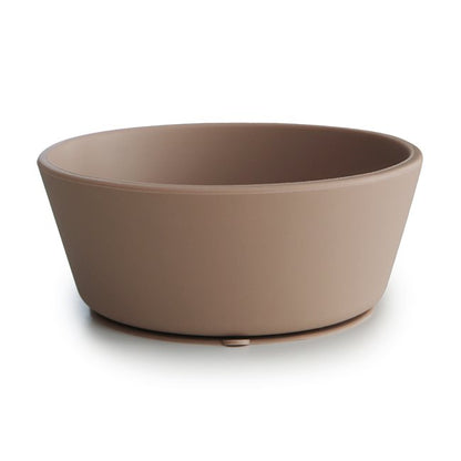 Mushie, Silicone bowl with suction cup, Natural
