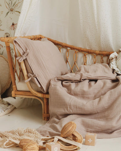 Matuu Fitted sheet set, Muslin Beige