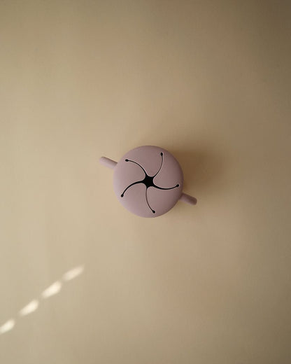 Mushie, Silicone Snack Cup, Soft Lilac