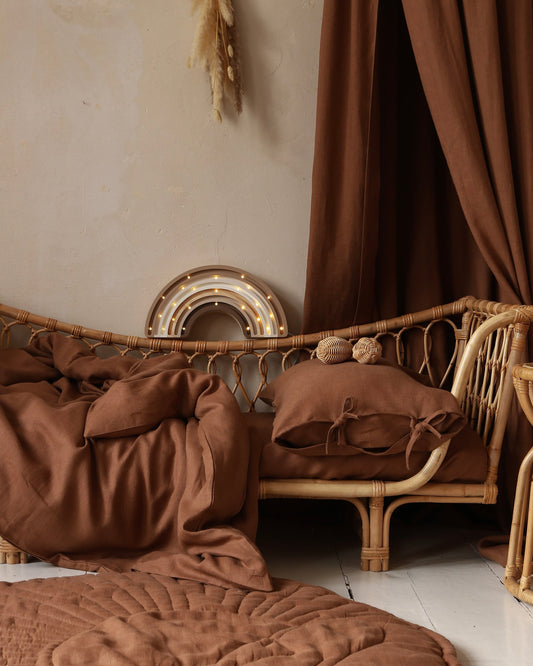 Matuu Duvet cover set, Brown Linen