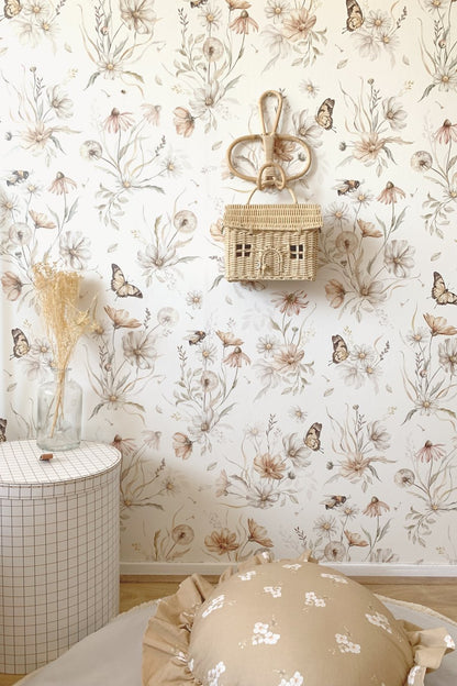 Matuu Gold Meadow White, Wallpaper Medium