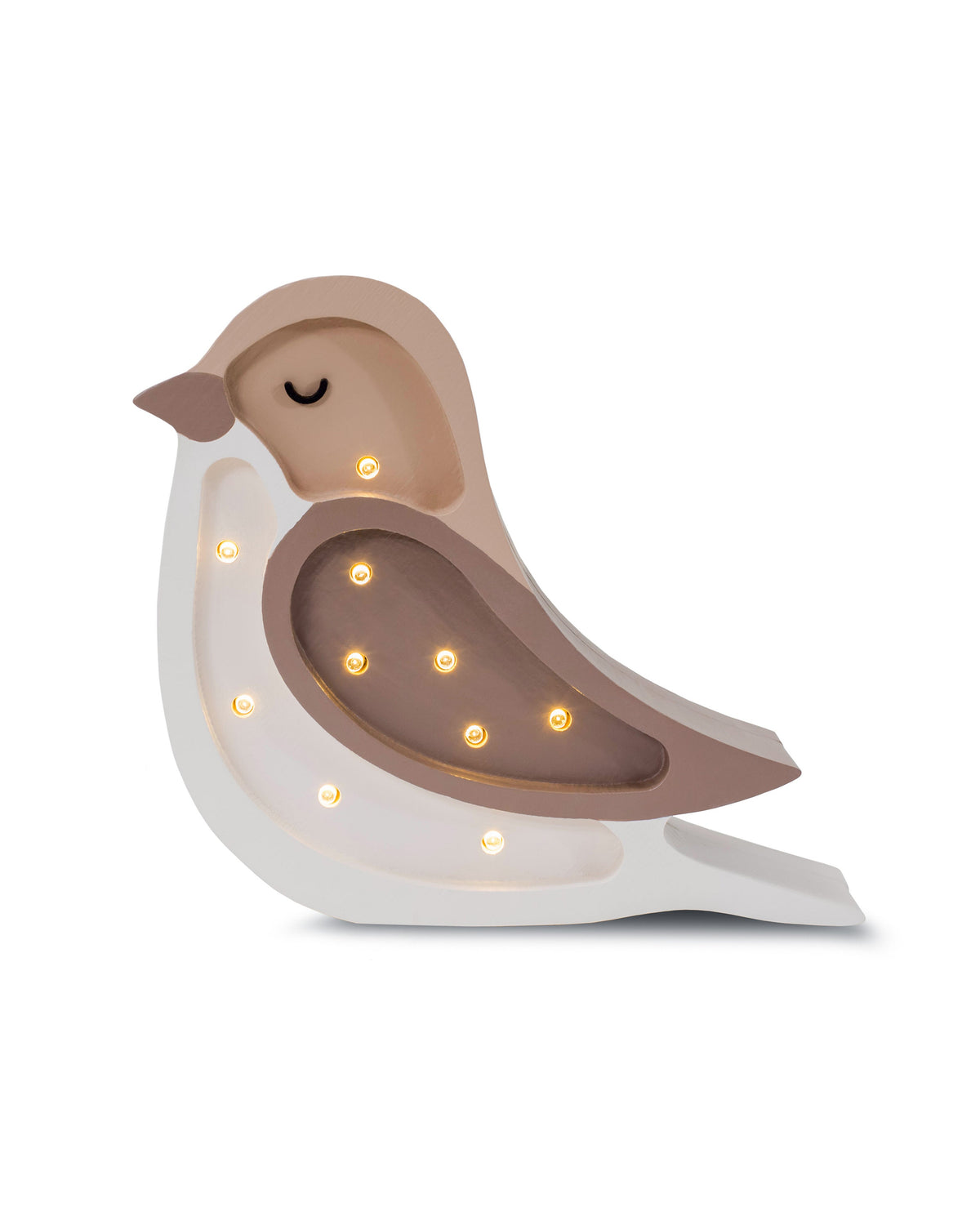 Little Lights, MINI Bird night light, Coffee Beige