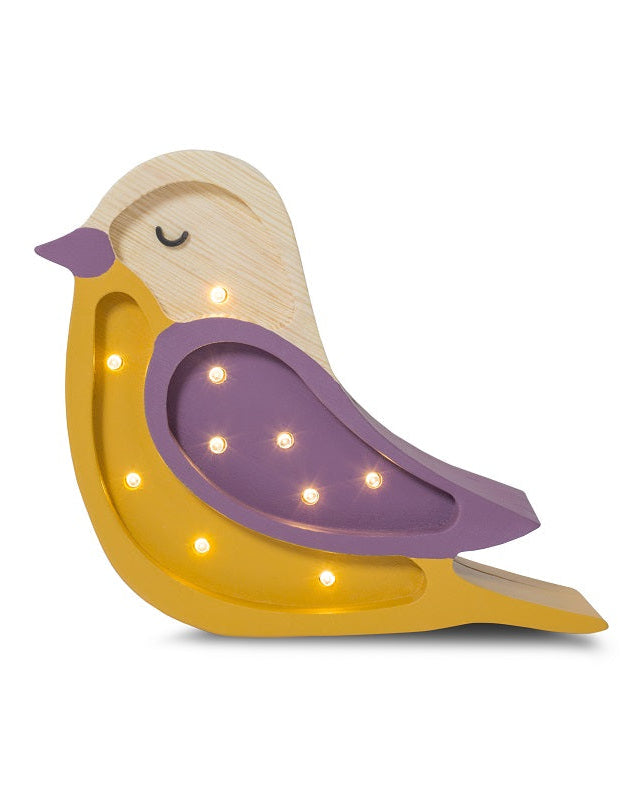 Little Lights, Night light MINI Bird Maroon