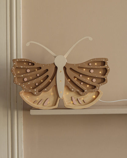 Little Lights Night light, Butterfly Coffee Cream