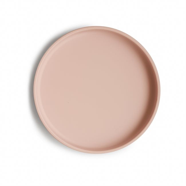 Mushie Silikonilautanen Imukupilla, Classic Blush