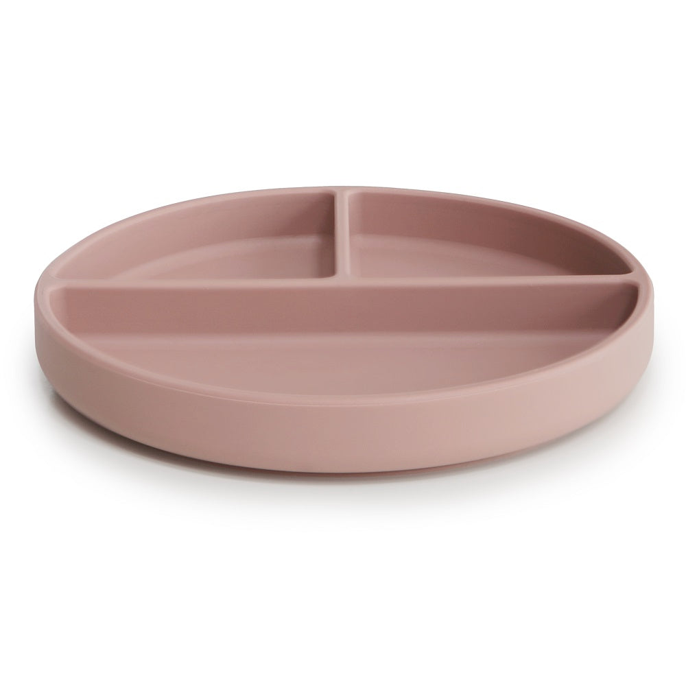 Mushie, Silicone plate with suction cup, Blush