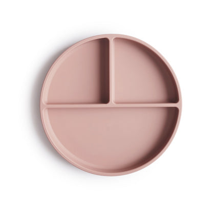 Mushie, Silicone plate with suction cup, Blush
