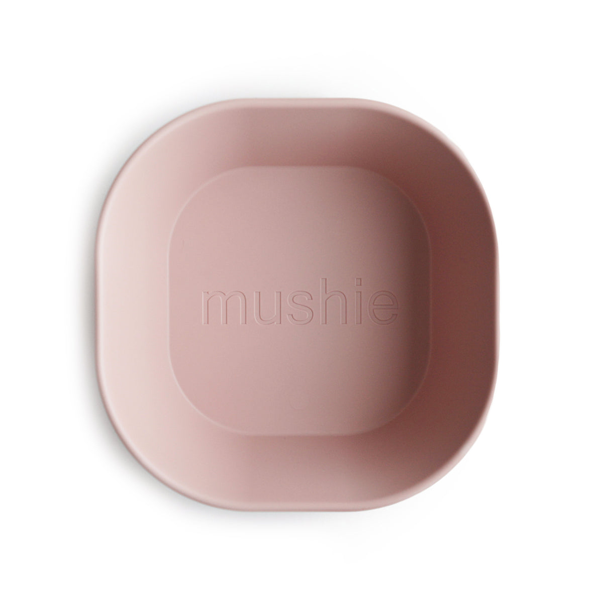 Mushie, Bowl 2pcs, Square Blush