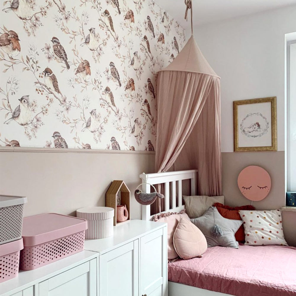Birds White-Gray, Tapetti