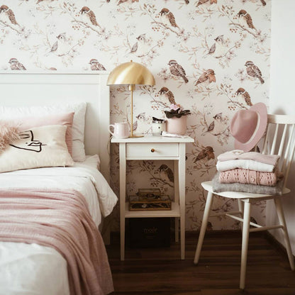 Birds White-Gray, Tapetti