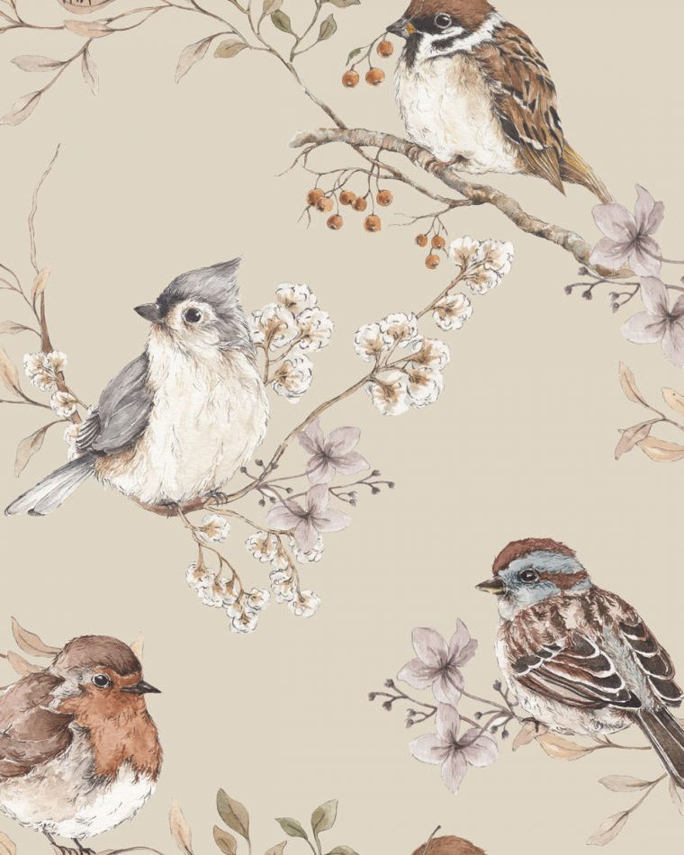 Birds Beige, Tapetti