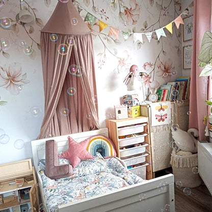 Paradise Garden Pastel Twigs, Wallpaper