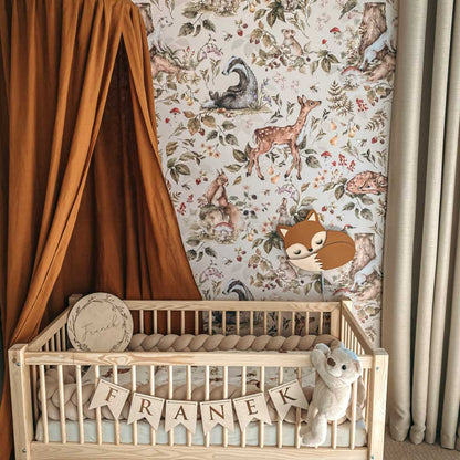 Cute Forest Animals Light, Tapetti