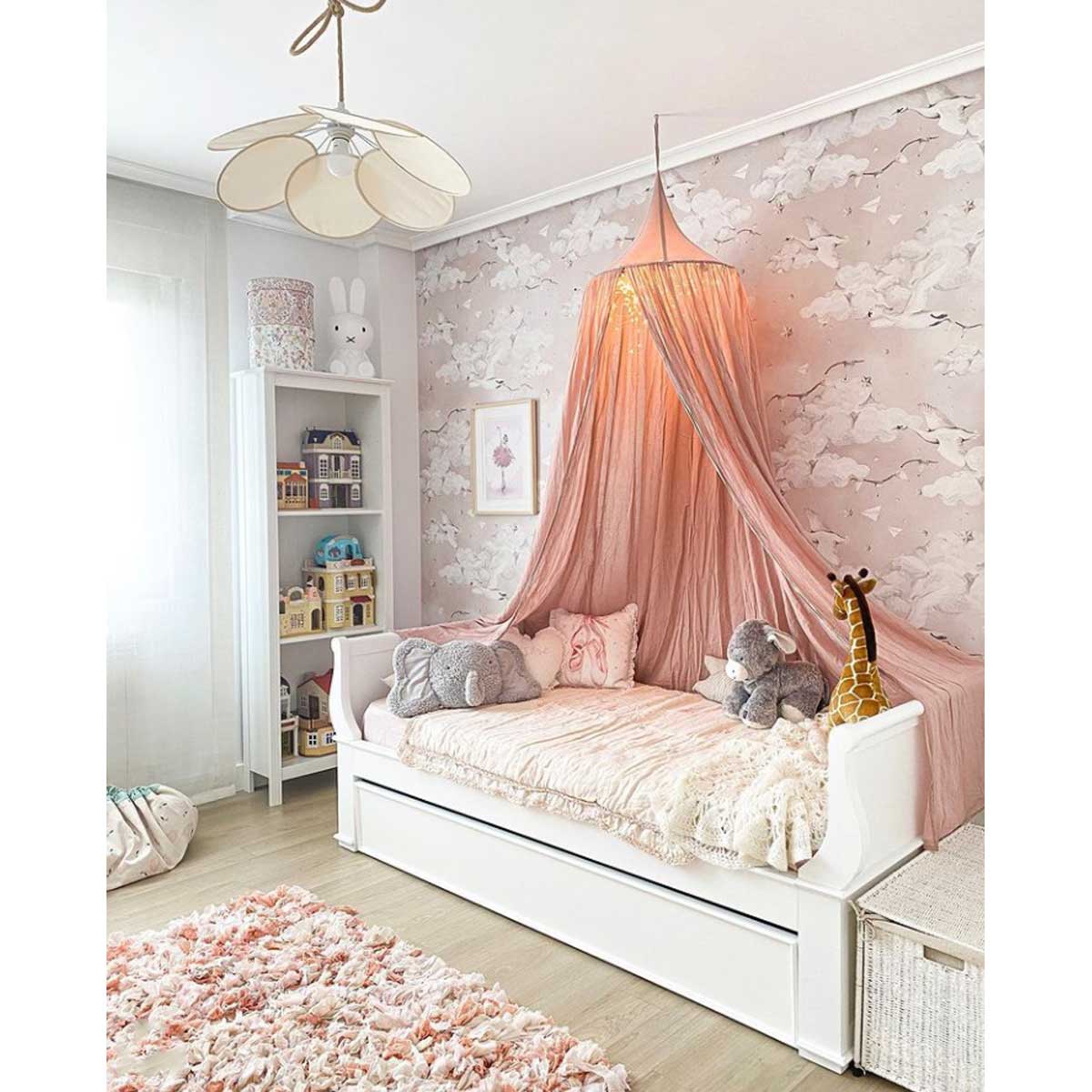 Magic Swans Pink, Wallpaper