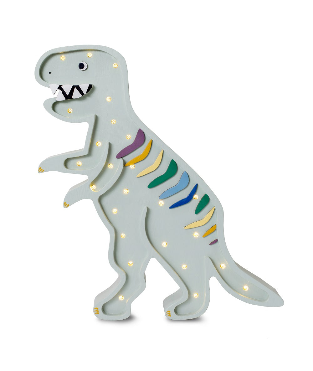 Little Lights Yövalo, Dino T. Rex Khaki Pastel