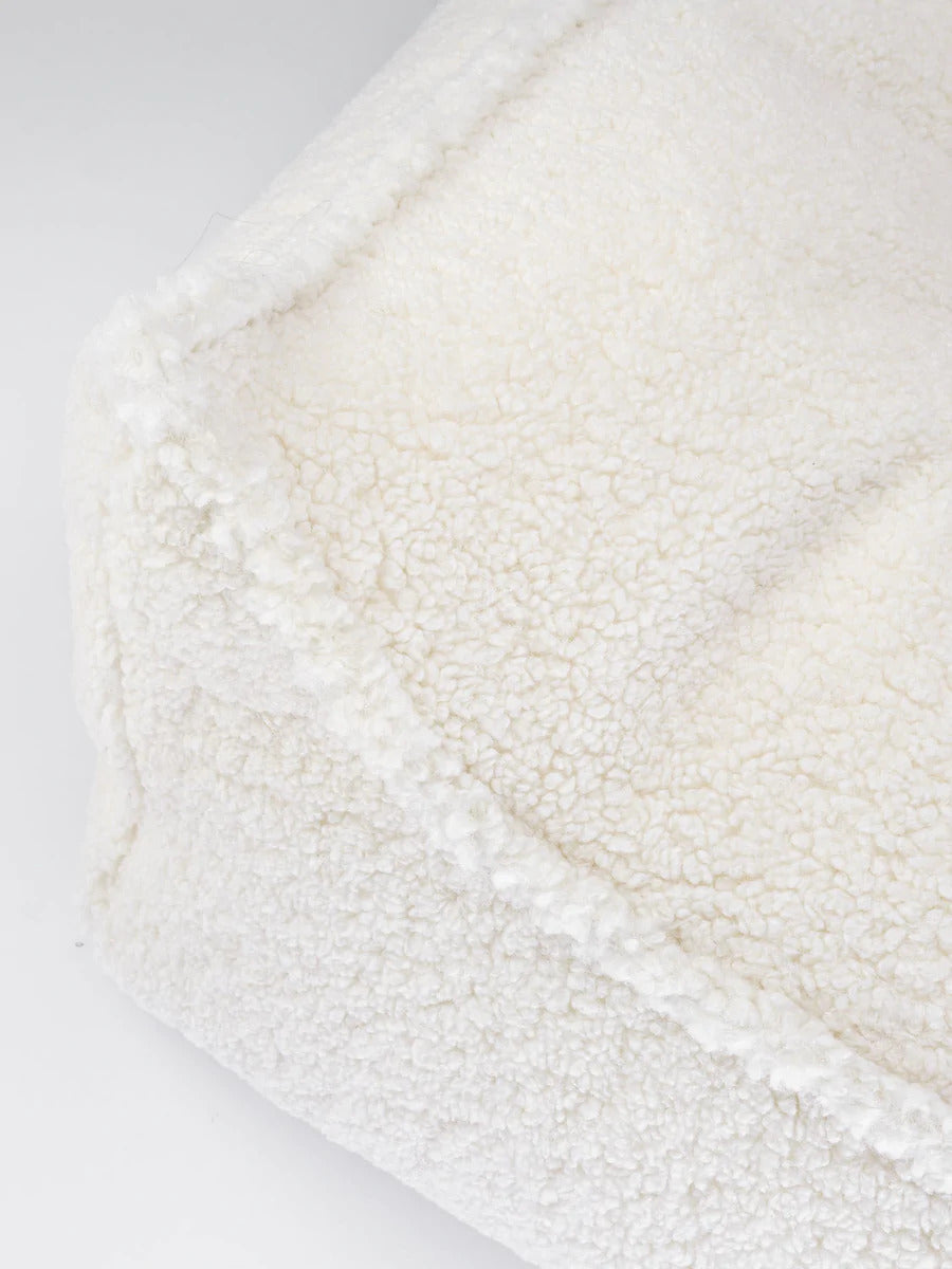 Wigiwama Beanbag, Teddy Cream White