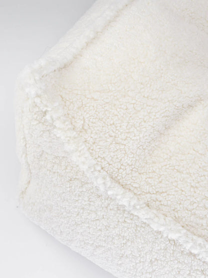 Wigiwama Beanbag, Teddy Cream White